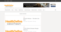 Desktop Screenshot of healthdefine.com